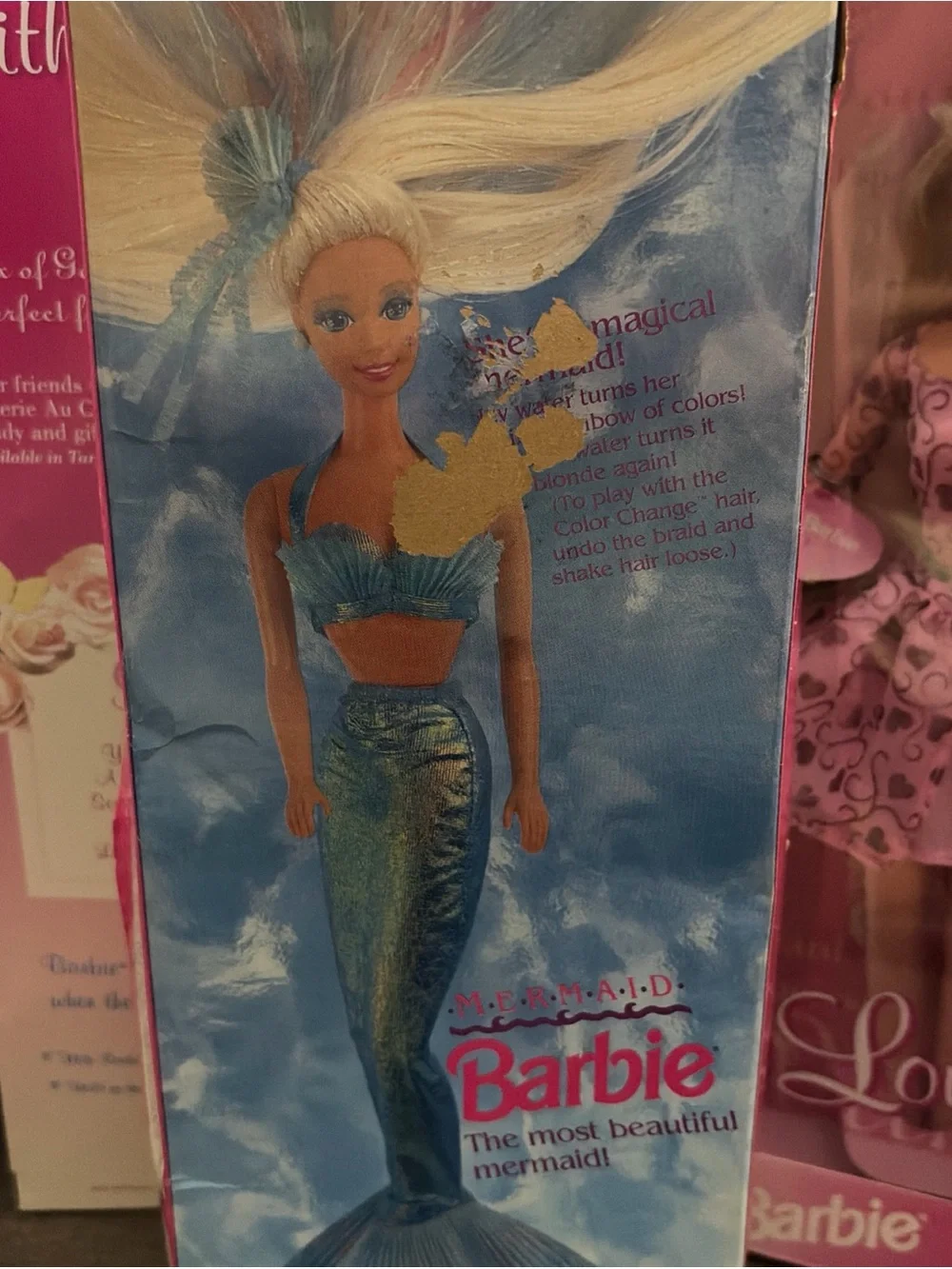 Barbie Mermaid First Edition Mattel Vintage 90's #1434 Changing Color Hair